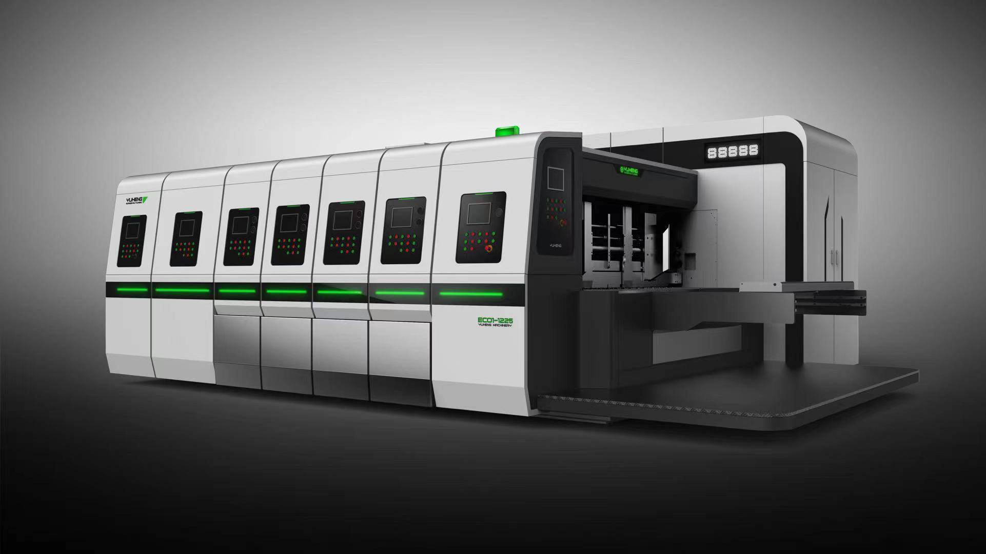 ECO water-based printing slotting die-cutting machine